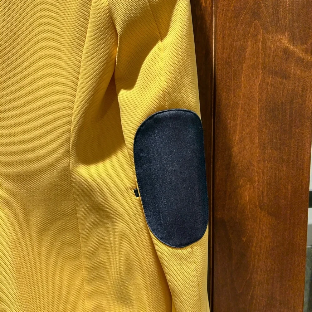 Tommy Hilfiger Yellow Blazer with Navy Trim - Picture 7 of 7